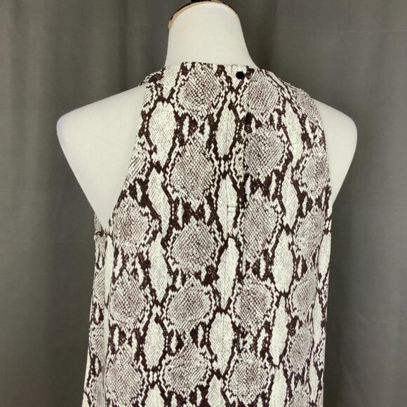 A.L.C. Anise Snake Skin Python Print Sleeveless Blouse Top Sz 6 - Picture 5 of 16